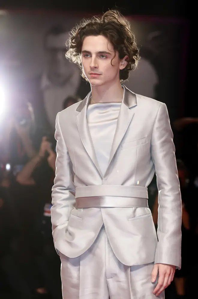Timothée Chalamet continues to push the boundaries of male fashion on the red carpet.