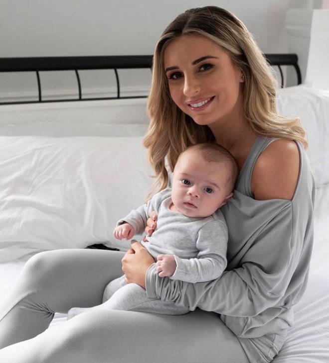 Dani Dyer is preparing to jet off with son Santi