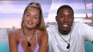 Lucinda Strafford and Aaron Francis are growing close in Love Island