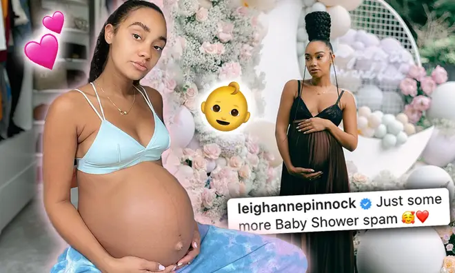 Leigh-Anne Pinnock glows during lavish baby shower