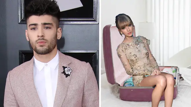 Zayn Malik seemed to confirm rumours Taylor Swift travels in a suitcase.