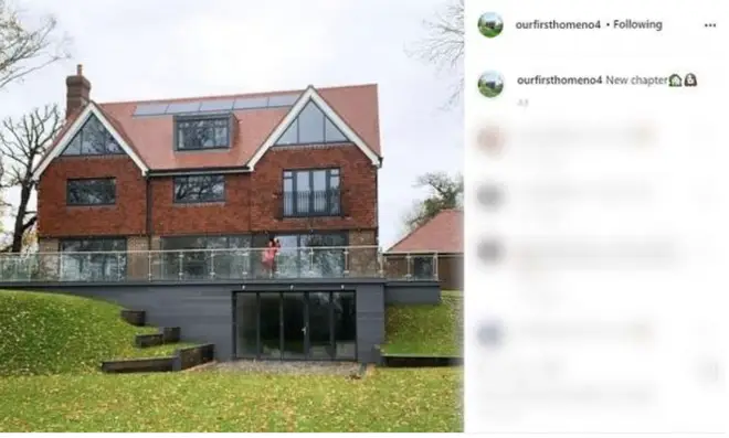 Lucinda Strafford showed off their home in an Instagram account