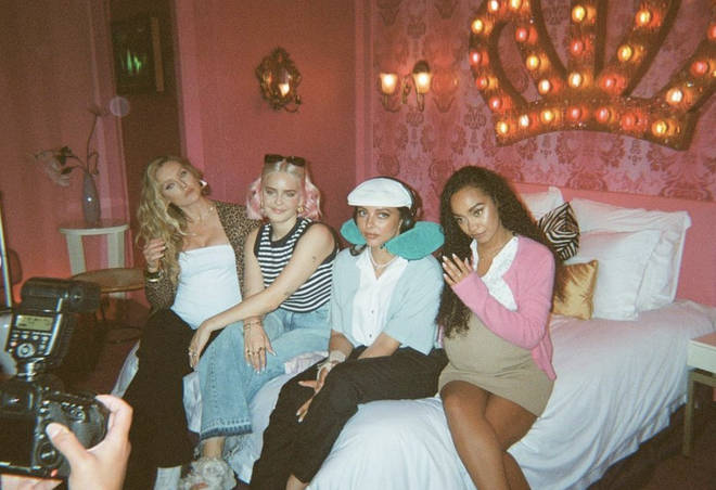 Anne-Marie shared behind-the-scenes photos with Little Mix