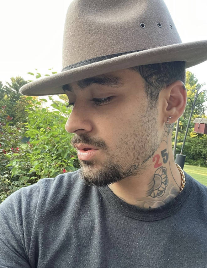 Zayn Malik showed off his new face tattoo
