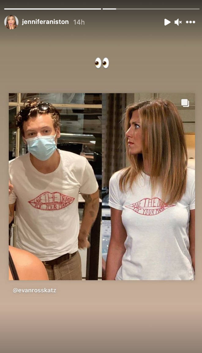 Harry Styles and Jennifer Aniston have had a twinning moment before