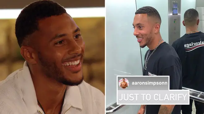 Aaron Simpson got a lot of comments about his fade on Love Island