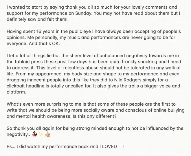 Cheryl's Statement Following Negative Abuse Online