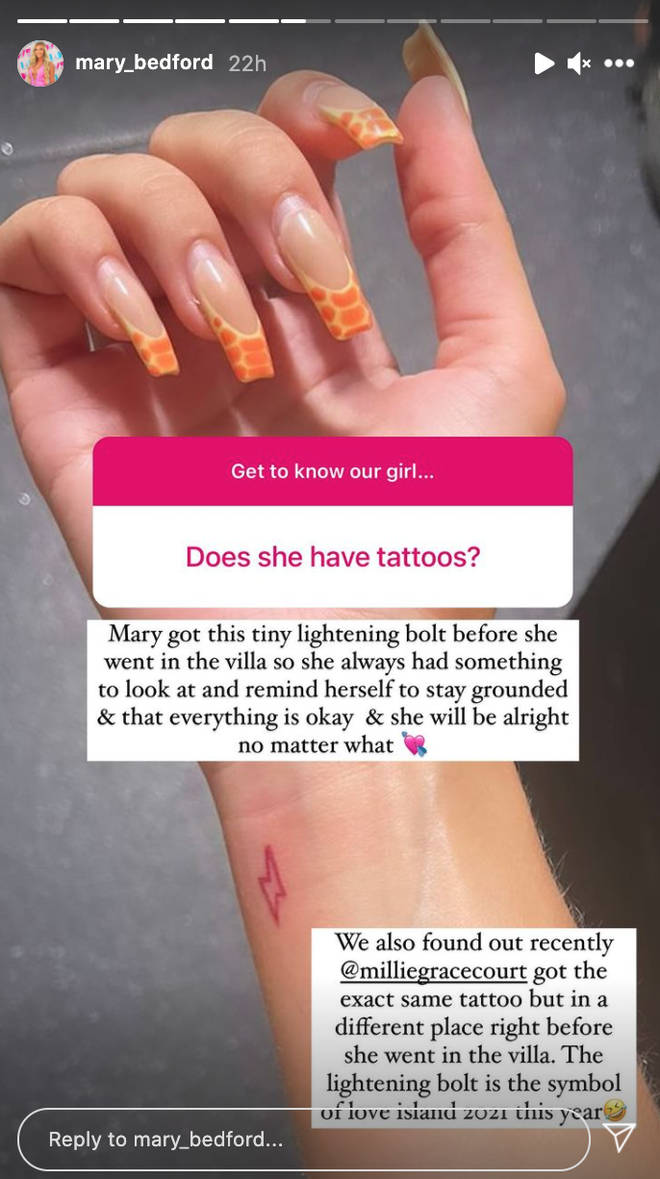 Mary Bedford's best friend revealed Millie Court has the same tattoo as her