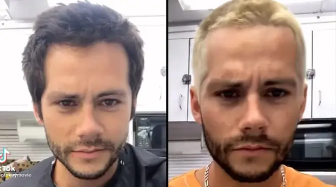 Dylan O'Brien goes blonde for Hulu's Not Okay movie