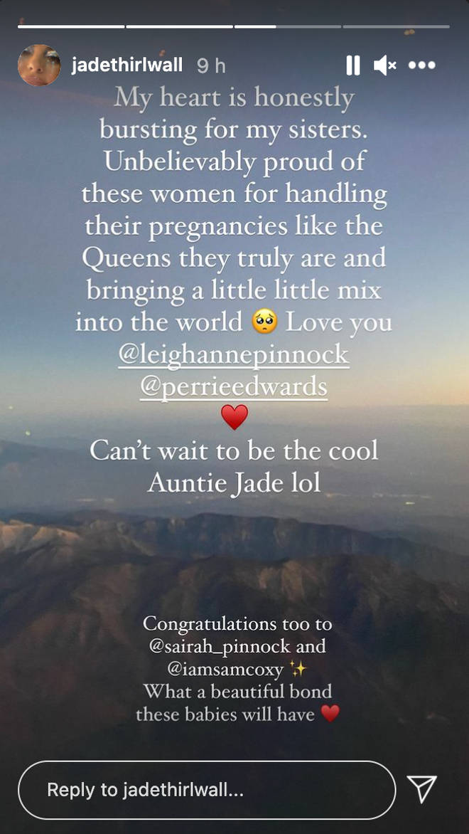 Jade Thirlwall posts a tribute to her Little Mix band members and their babies
