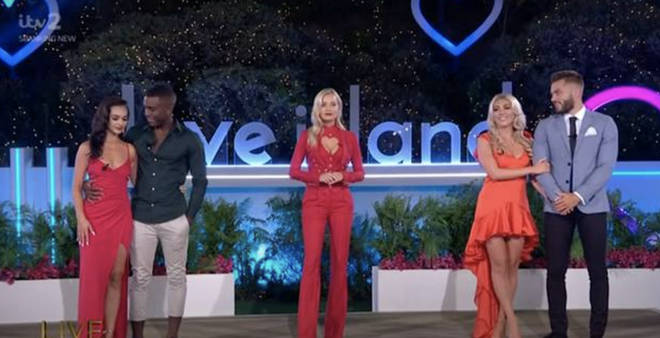 Love Island 2020's winners also stood to the left