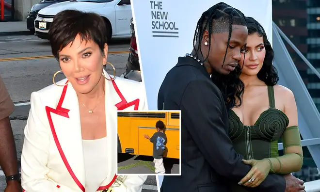 Kris Jenner seemed to brush off the backlash Kylie Jenner and Travis Scott are receiving for buying their daughter a school bus