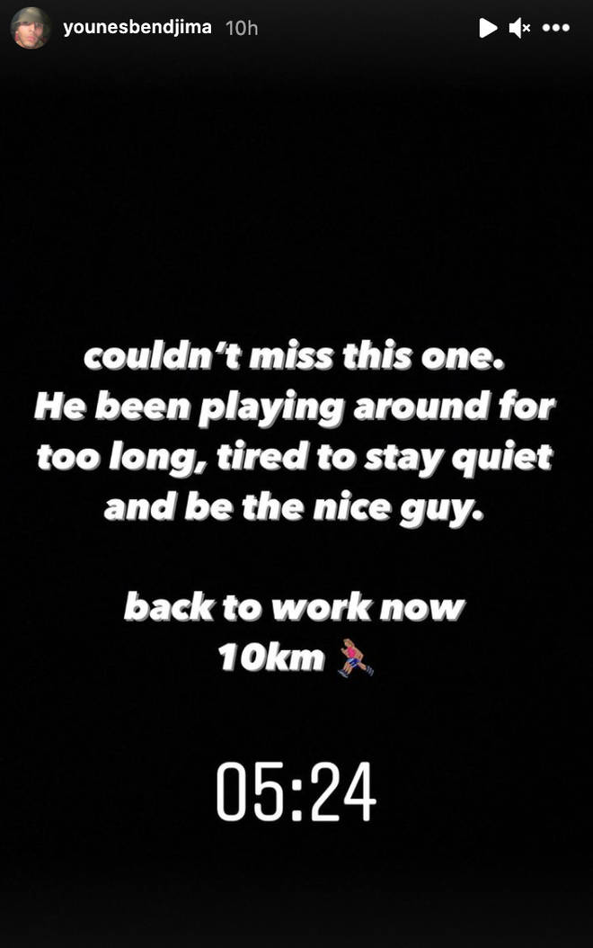 Younes Bendjima followed up the post with this message