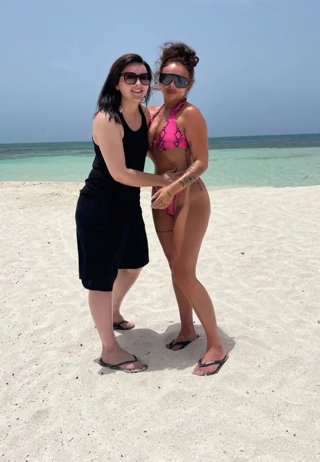 Jesy Nelson flew her sister out to join her on holiday
