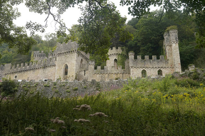 Part of Gwrych Castle was vandalised by children