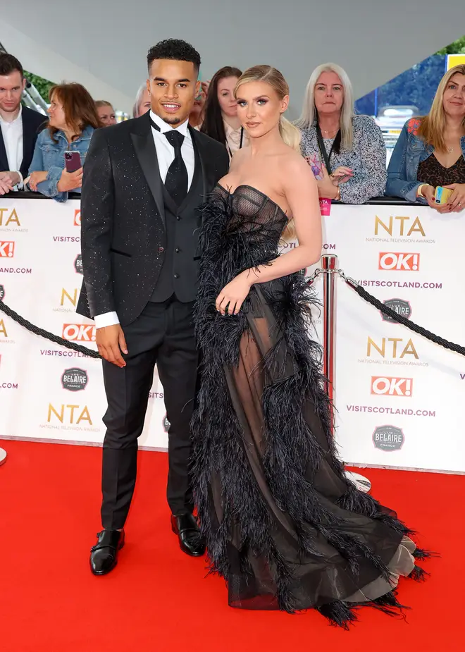 Love Island finalists Chloe Burrows and Toby Aromolaran attended the NTAs