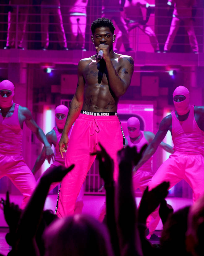 Lil Nas X performed 'Industry Baby' at the VMAs