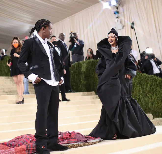 Rihanna and A$AP Rocky walked the carpet together