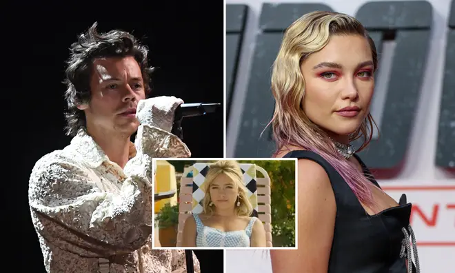 Harry Styles and Florence Pugh can be heard singing on the DWD teaser