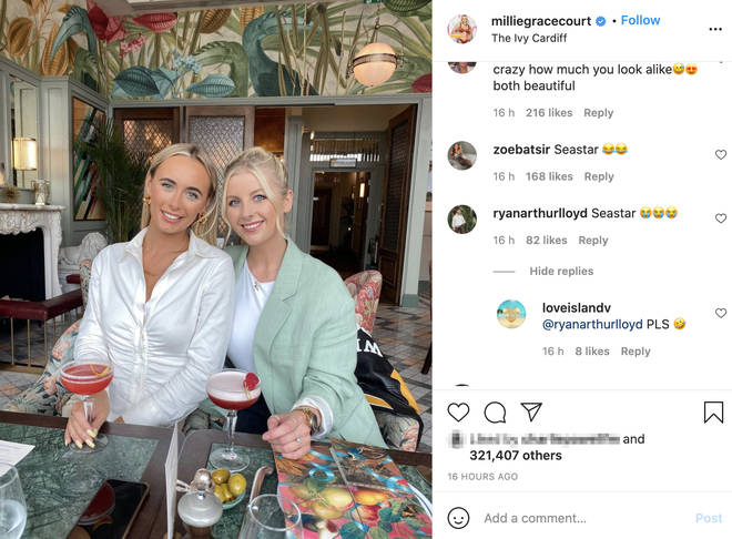 Millie Court had the best Love Island-themed Instagram caption