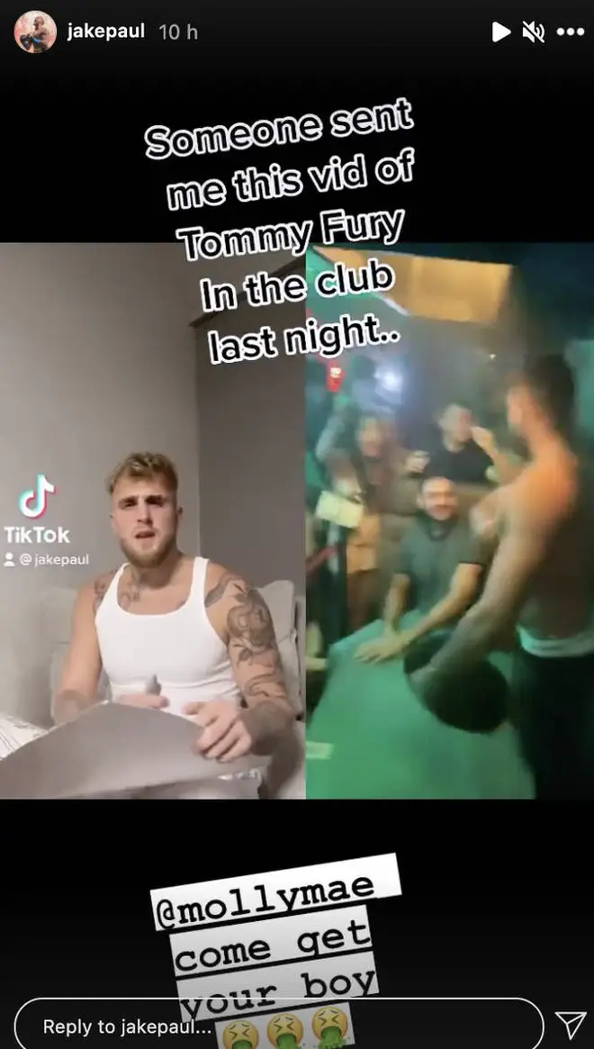 Jake Paul weighed in on the viral video of Tommy Fury