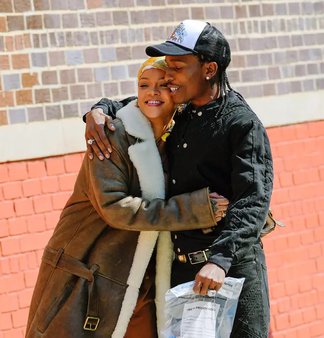 Rihanna and her boyfriend A$AP Rocky in NYC together