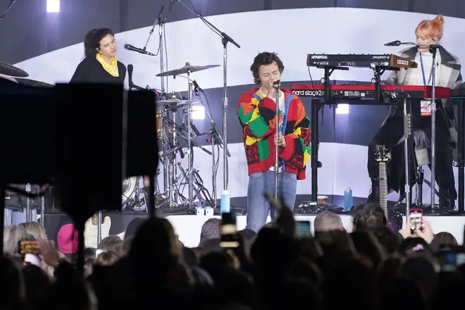 Harry Styles' patchwork cardigan now sits in the V&A