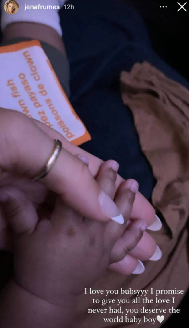 Jena Frumes shared her promise to her son