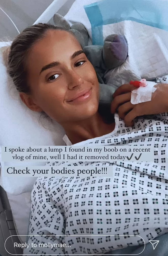 Molly-Mae has been giving fans updates on her health scare on Insta