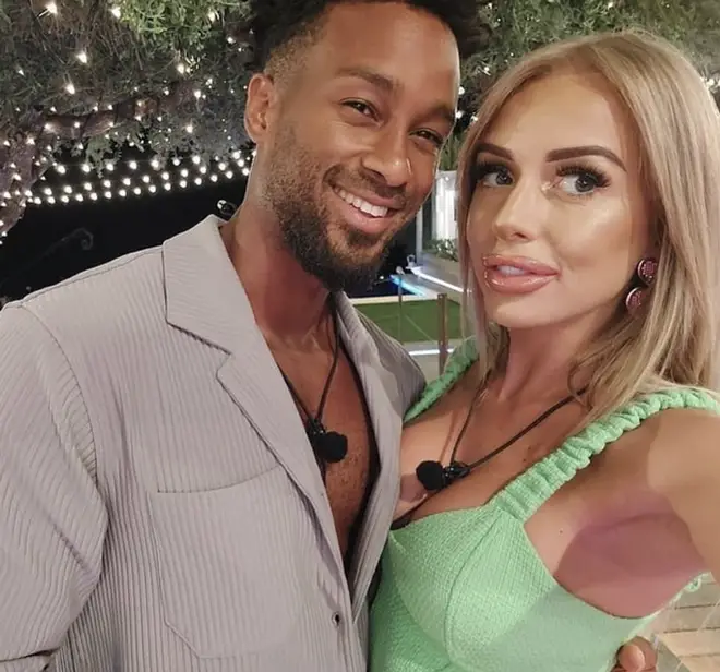 Faye and Teddy came in third place on Love Island 2021