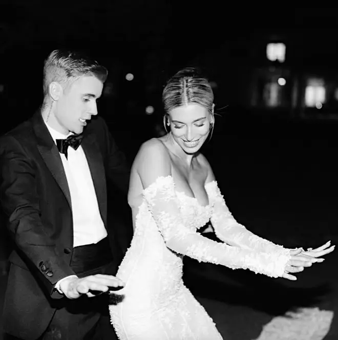 Justin Bieber and Hailey Baldwin took to the dance floor on their wedding day