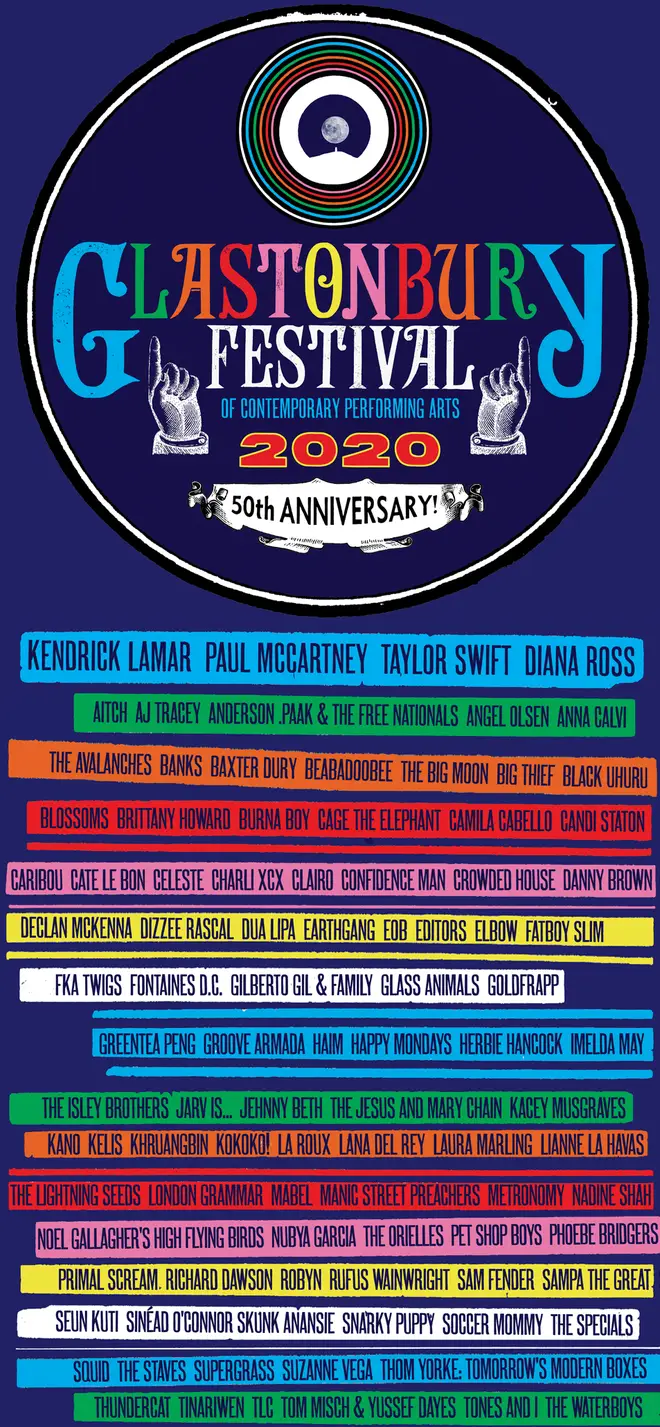 Glastonbury's 2020 line-up will be altered for 2022