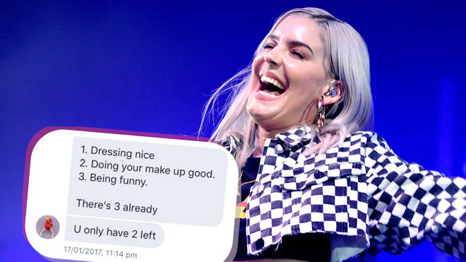 Anne-Marie responded to a fan's posts about her insecurities