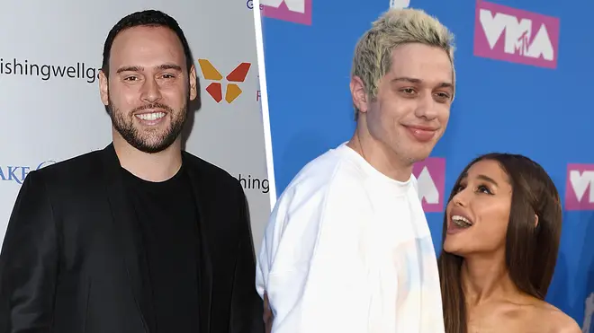 Scooter Braun has defended Pete Davidson, after his split from Ariana Grande