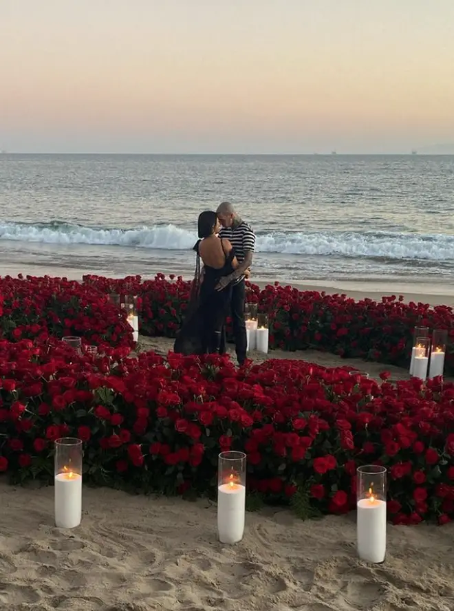 Travis Barker set up the most beautiful sunset proposal