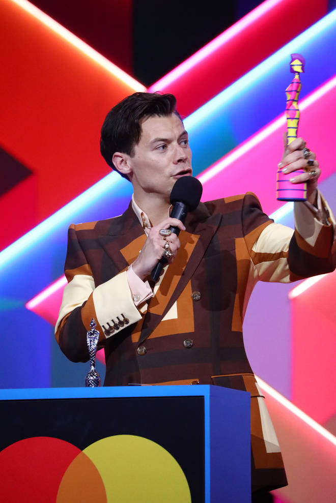 Harry Styles at the BRITs 2021