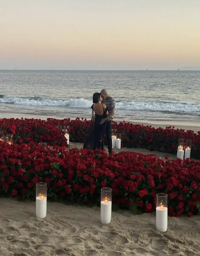 Travis Barker and Kourtney Kardashian got engaged over the weekend