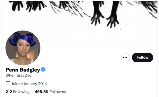 Penn Badgley and Cardi B changed their Twitter profile photos to each other