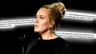 Adele had to cancel two shows in 2017 due to issues with her vocal cords