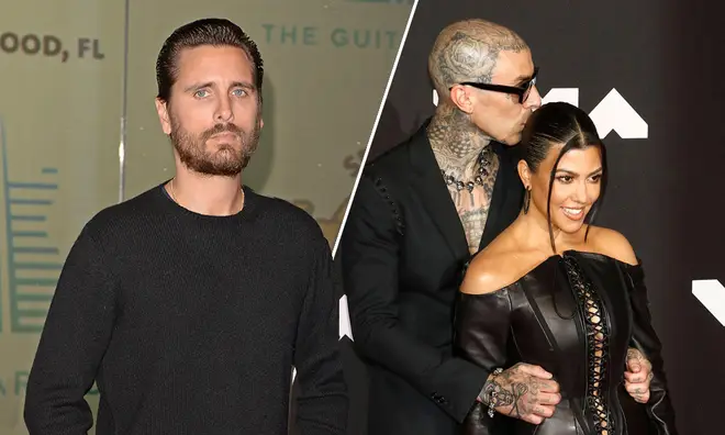 Scott Disick commented on one of Kourtney Kardashian's posts amid her Travis Barker engagement