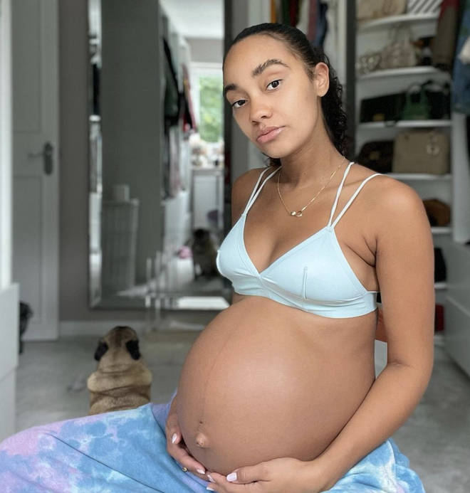 Leigh-Anne gave birth to her twins back in August