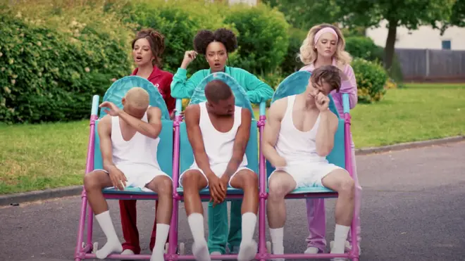 Little Mix are fed-up housewives in the 'No' music video
