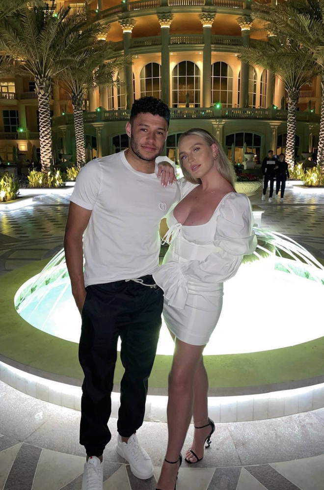 Perrie Edwards and Alex Oxlade-Chamberlain look loved-up on holiday