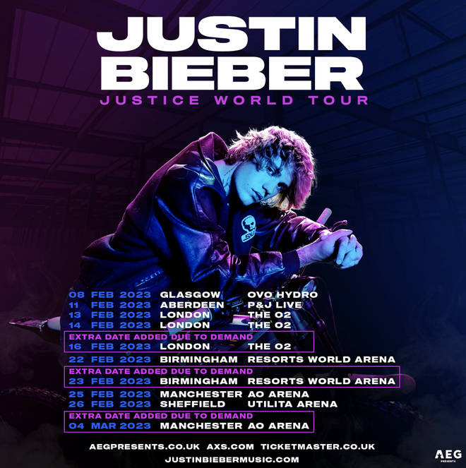 Justin Bieber is coming to a city near you