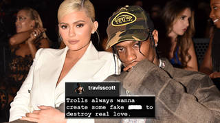 Travis Scott hits back at 'faked' photo of him with another woman