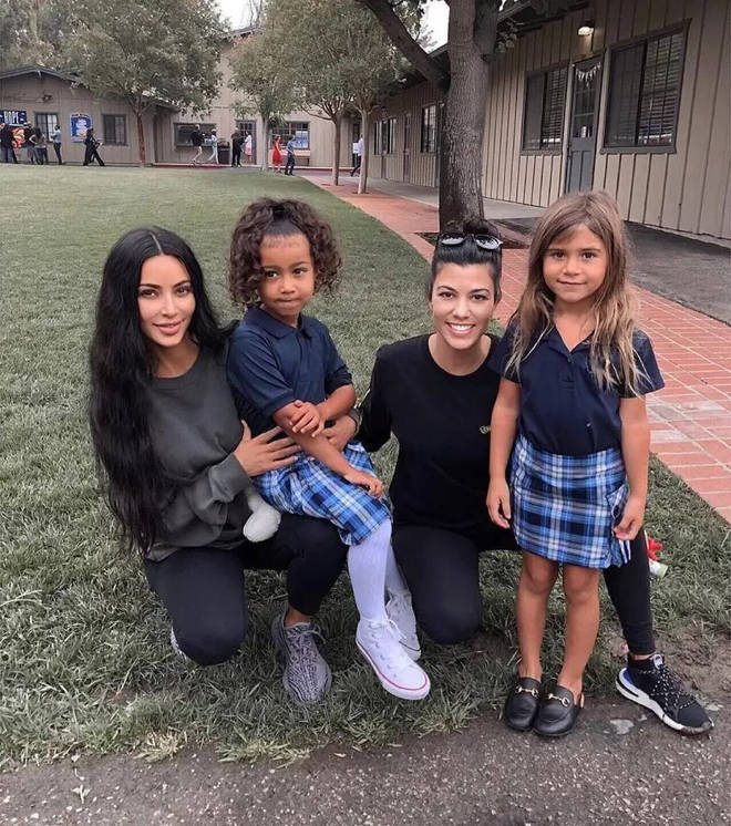 Kim and Kourtney Kardashian often share snaps to the 'Gram of their kids