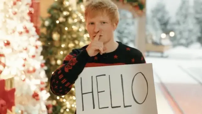 Ed Sheeran recreated the Love Actually scene to announce 'Merry Christmas'