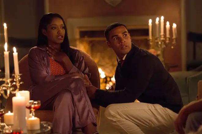 Keke Palmer and Lucien Laviscount in Scream Queens