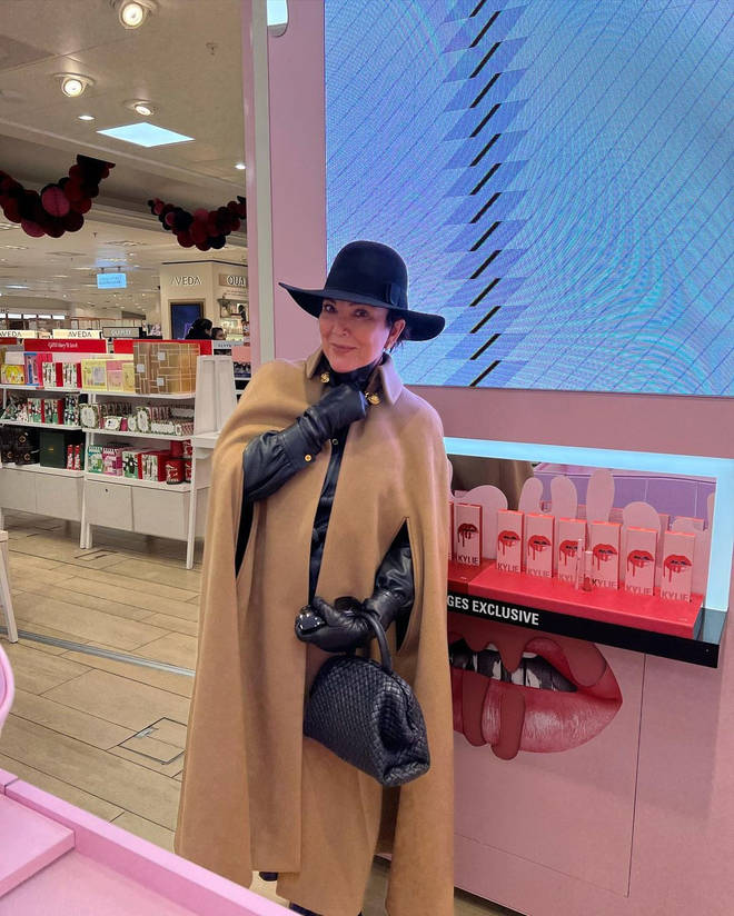 The 'momager' was spotted in Selfridges London