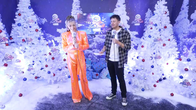 Becky Hill and Jimmy Hill at Capital's Jingle Bell Ball with Barclaycard.